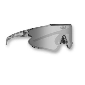 Los Reyes Elevate Marshmallow Gray Shield Mirror Sunglasses New In Box
